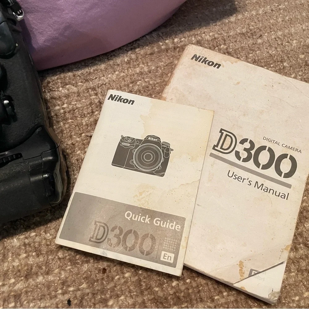 Nikon D300 DSLR camera body with MB-D10 battery grip